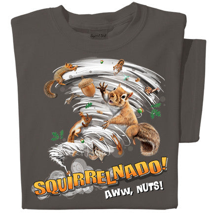 Squirrelnado! Aww Nuts! T-shirt | Funny Squirrel Tee