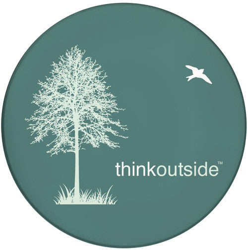 Think Outside Tree Sandstone Ceramic Coasters | 4pack | Front