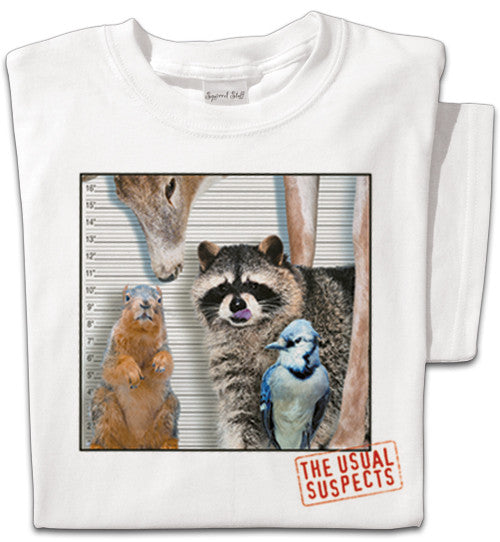 Usual Suspects | Funny Squirrel T-shirt