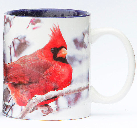 Winter Cardinals mug